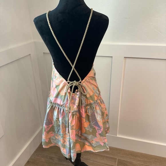 Free People Cream Halter Mini Sundress - Picture 2 of 4